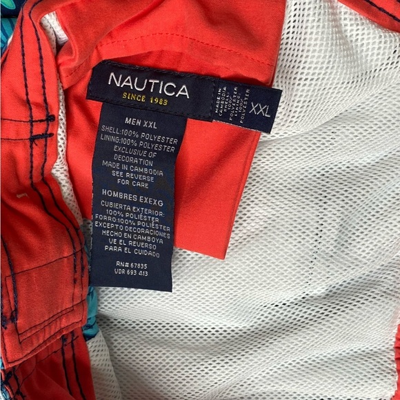 Nautica Men’s Board Shorts Floral Size XXL - Picture 5 of 16